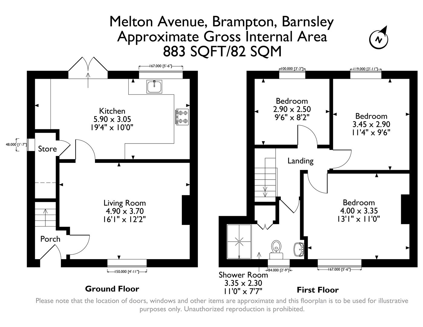 Melton Avenue, Barnsley floorplan