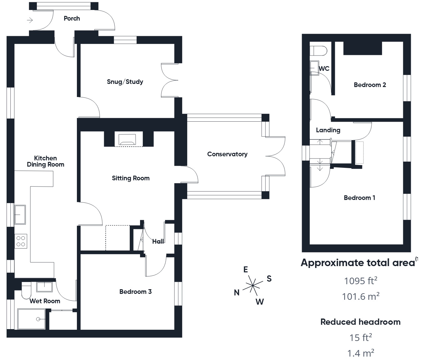 1 Grattons Cottages, Oak Lane, Holsworthy floorplan