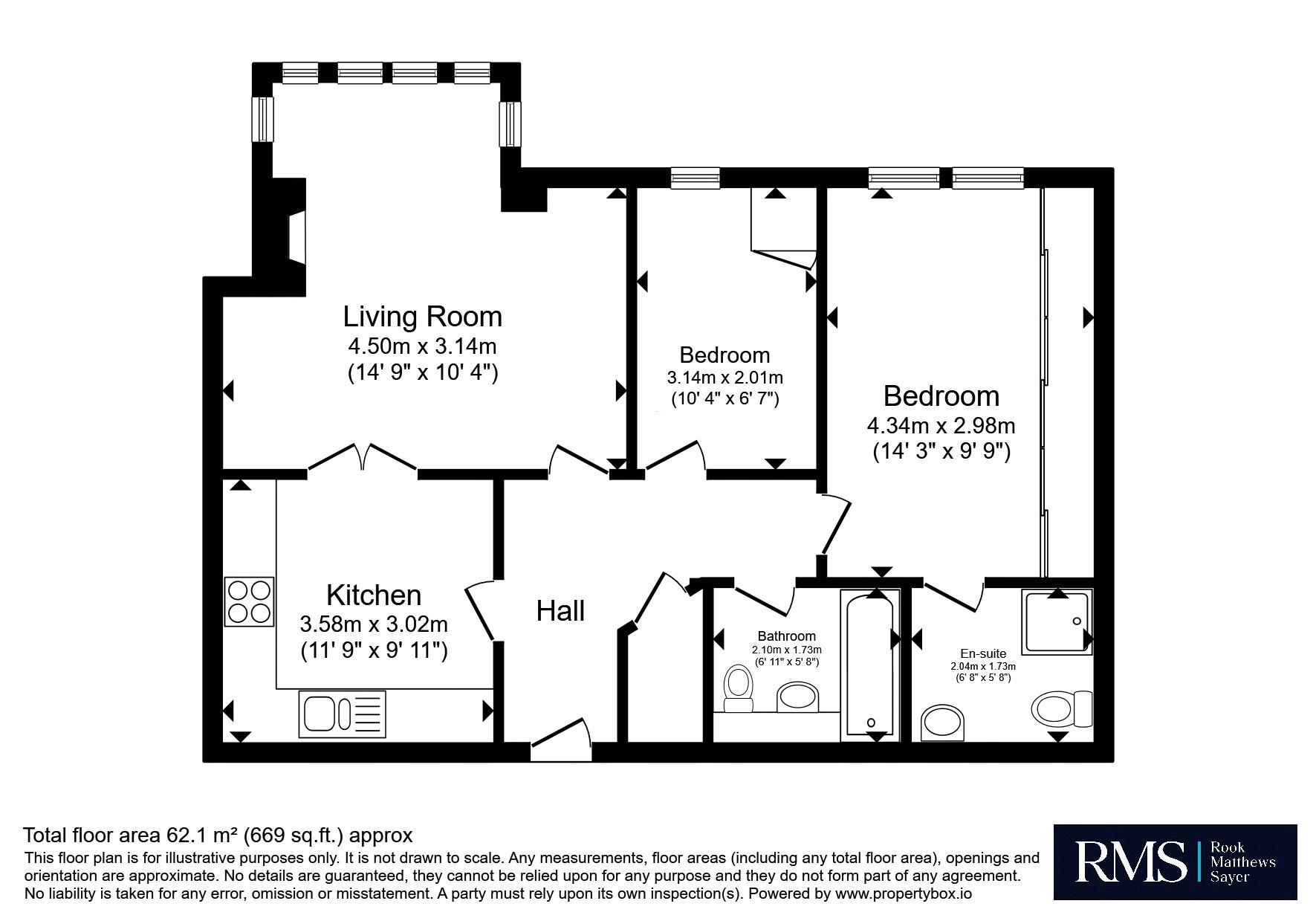 24 Castle Hill House, Wylam floorplan