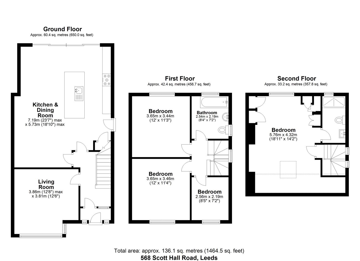 Scott Hall Road, Chapel Allerton, Leeds LS7, 4 bedroom semidetached