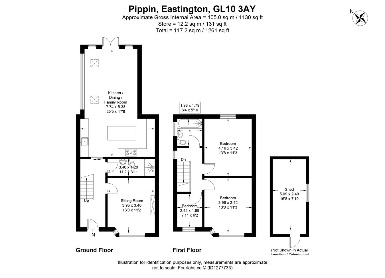 Pippin, Bath Road, Eastington floorplan
