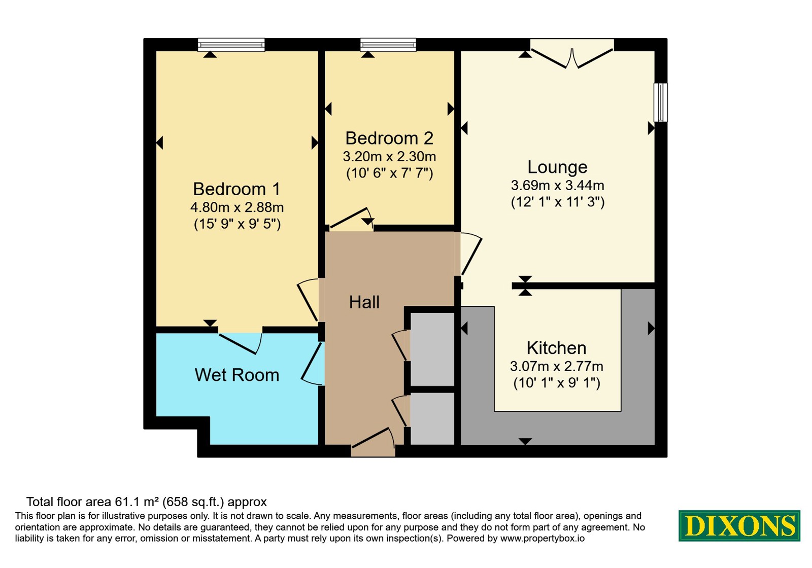 Flat 65, 300, Turves Green, West Midlands floorplan
