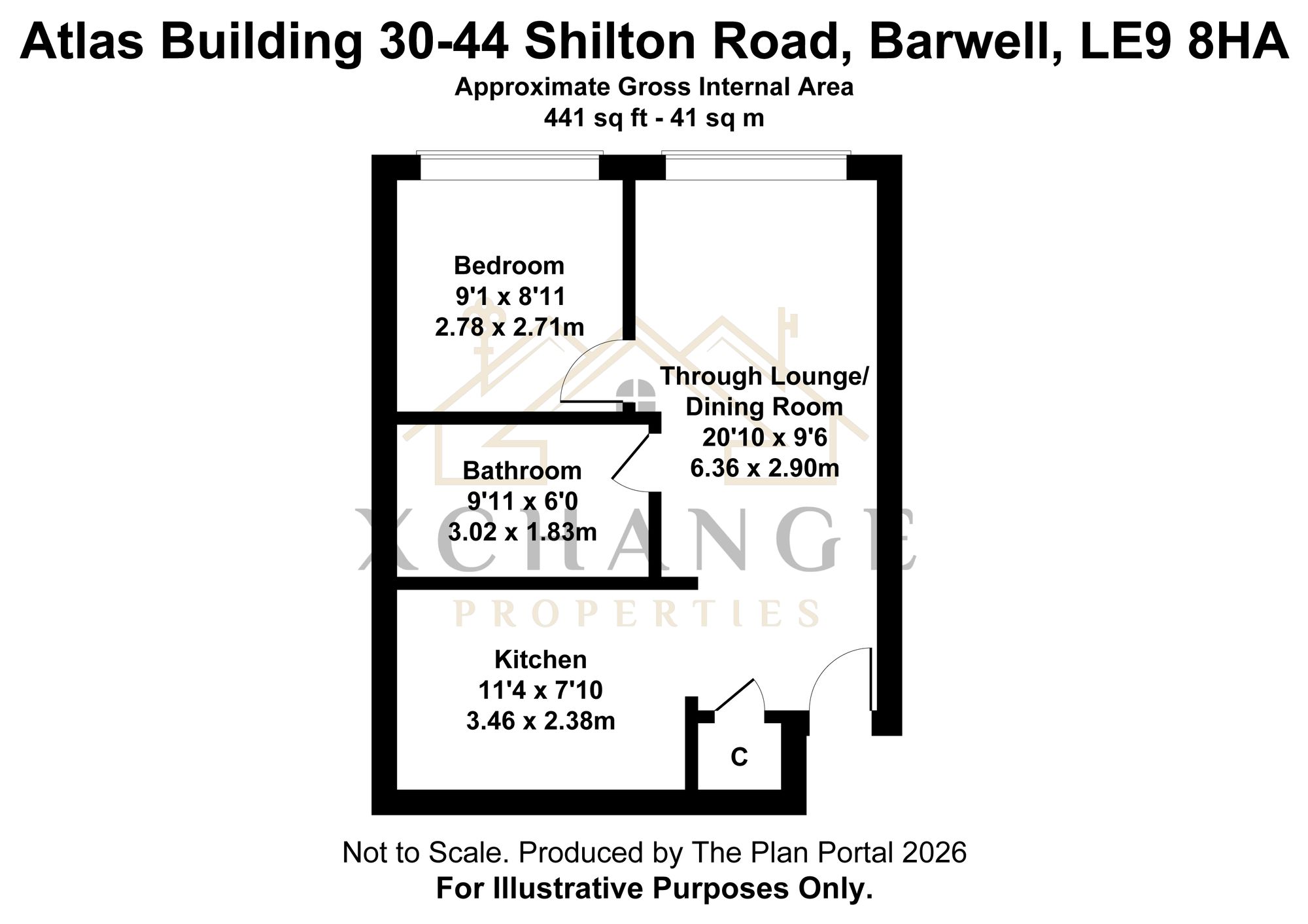 Apt 11, Atlas Building 30-44 Shilton Road, Leicester floorplan