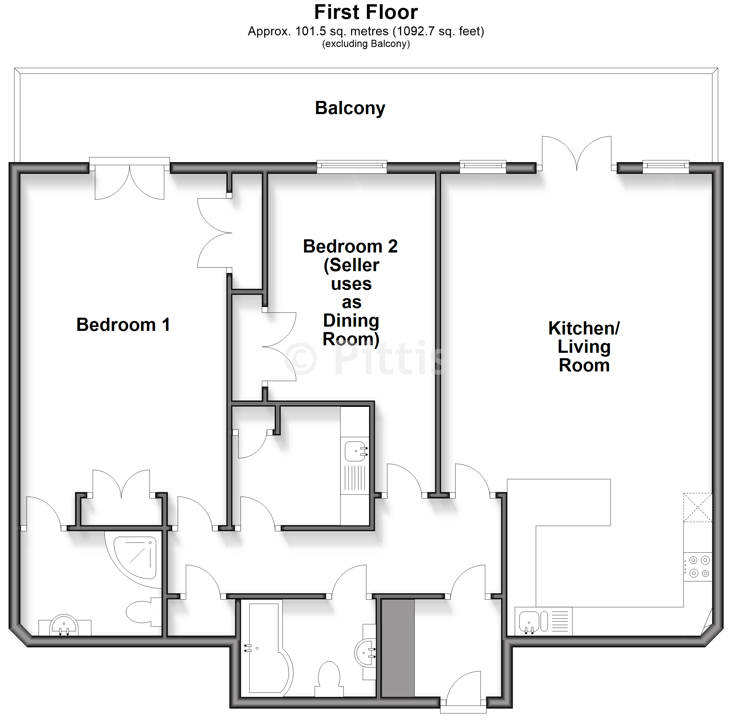 Heatherwood Lodge, Church Hill, Totland Bay floorplan