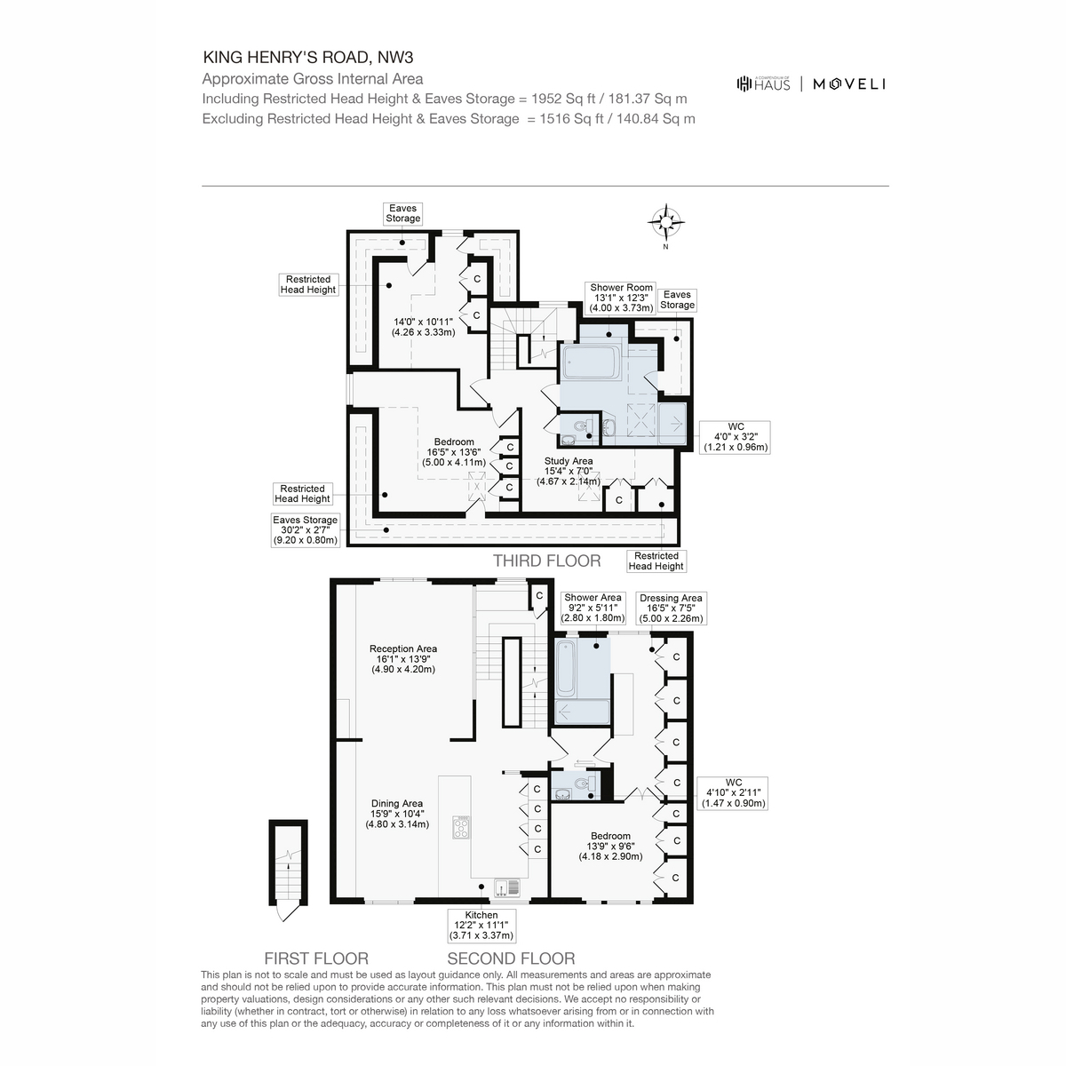 Flat Flat D, 157, King Henry's Road, Primrose Hill floorplan