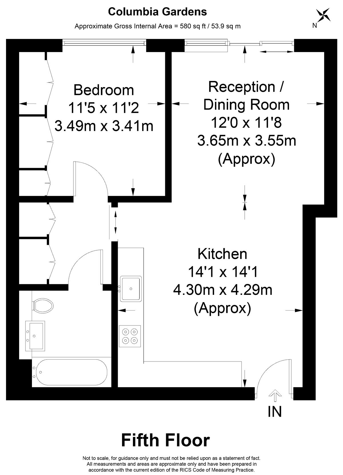 1 Bedrooms Flat to rent in Columbia Gardens, London SW6