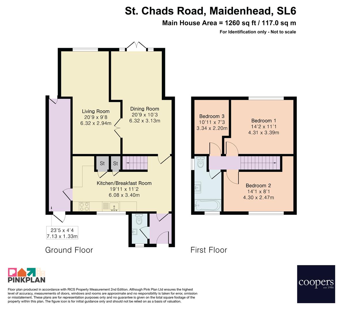 17, St. Chads Road, Maidenhead floorplan