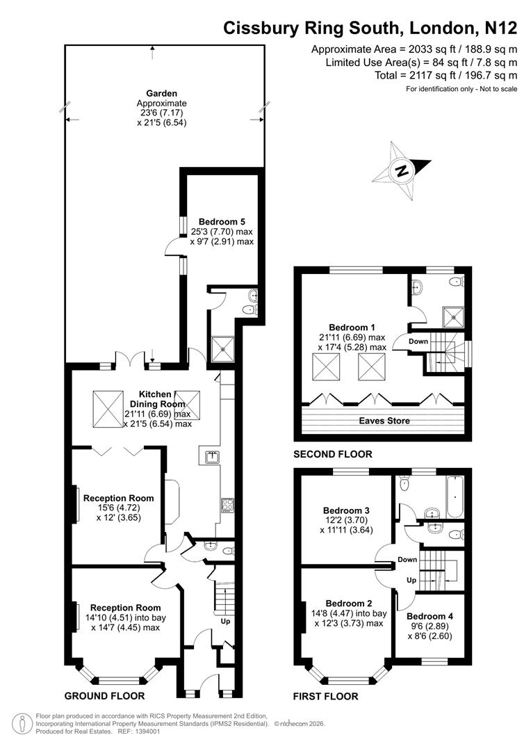 Cissbury Ring South, Woodside Park floorplan