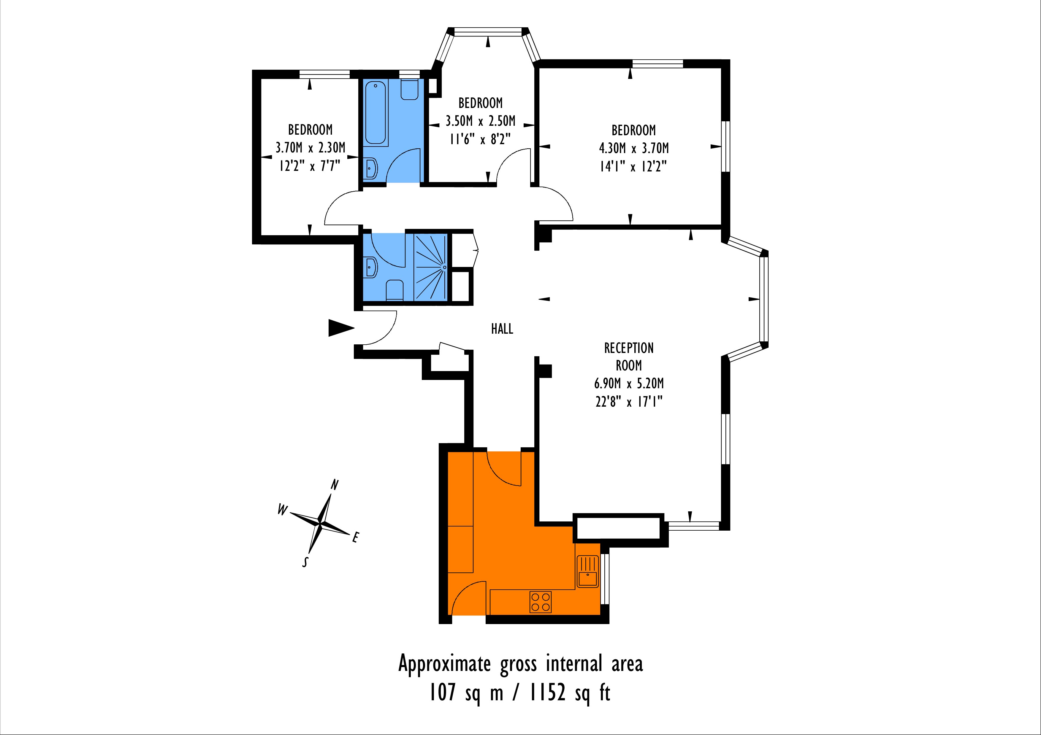 3 Bedrooms Flat to rent in Pembroke Road, London W8