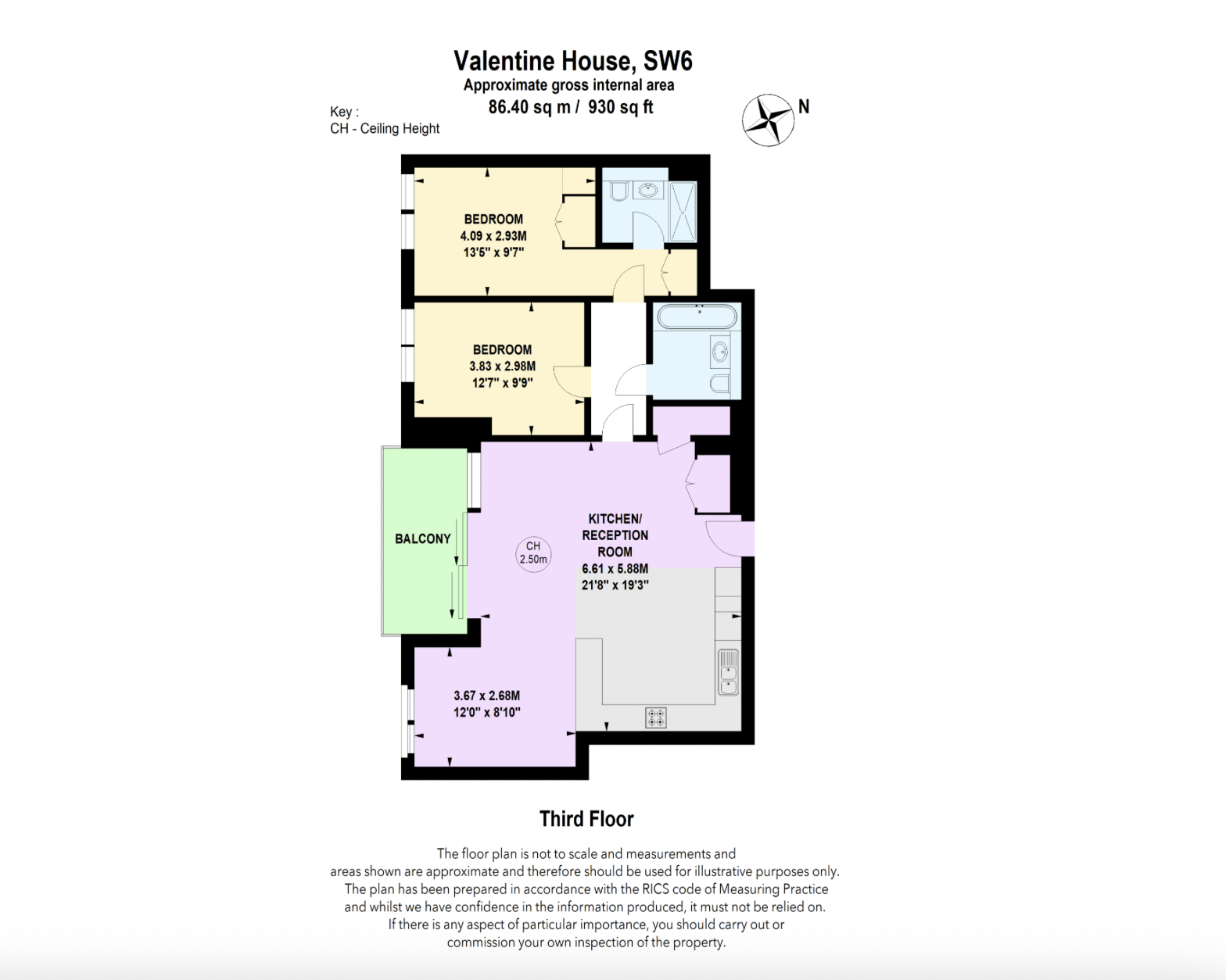 54, Sands End Lane, London floorplan