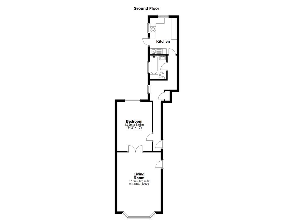 1 Bedrooms Flat to rent in Belgrave Place, Brighton BN2