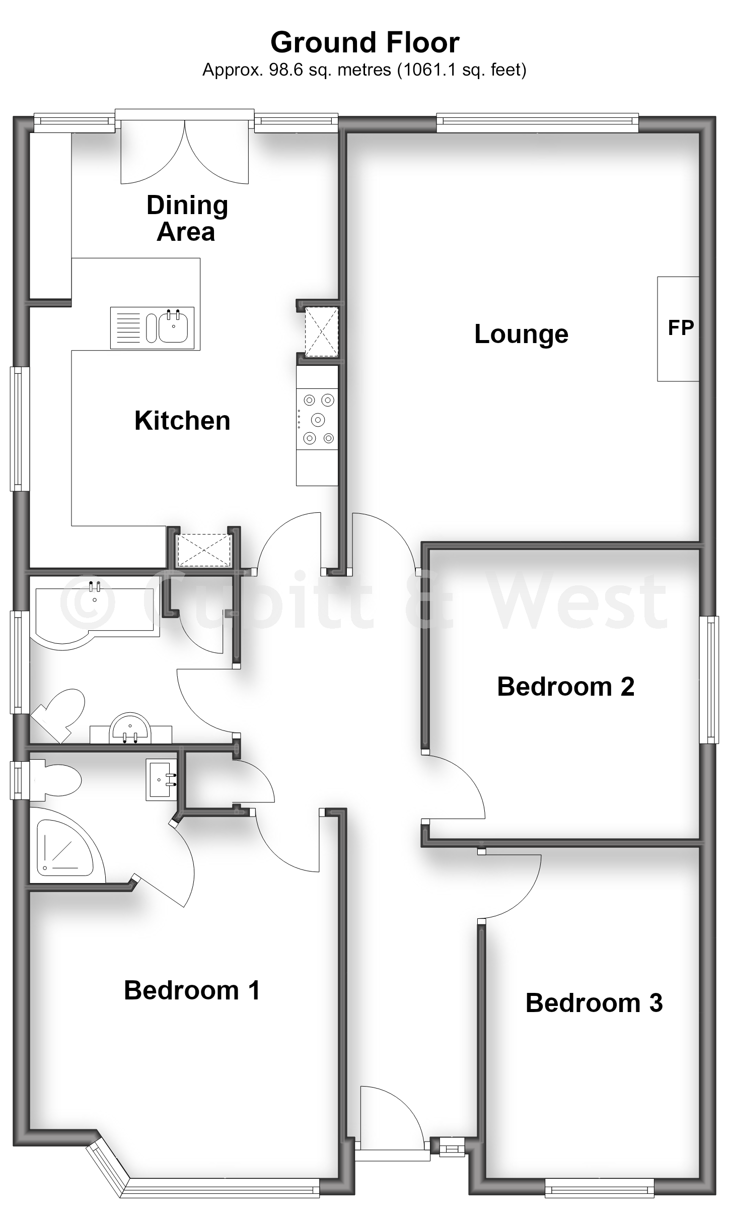 54, Malines Avenue, Peacehaven floorplan