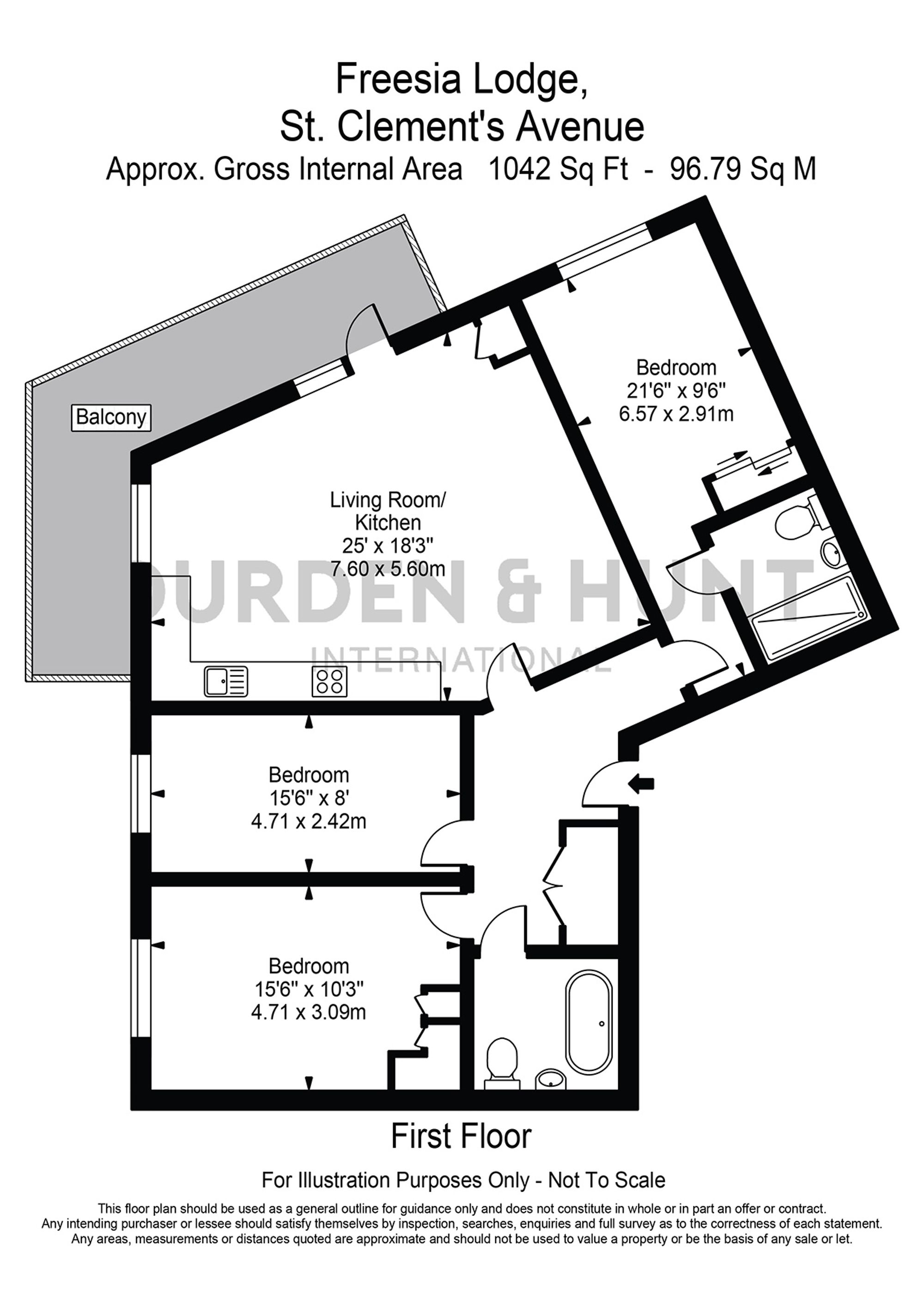 Flat 25, Freesia Lodge 1a St. Clements Avenue, Romford floorplan