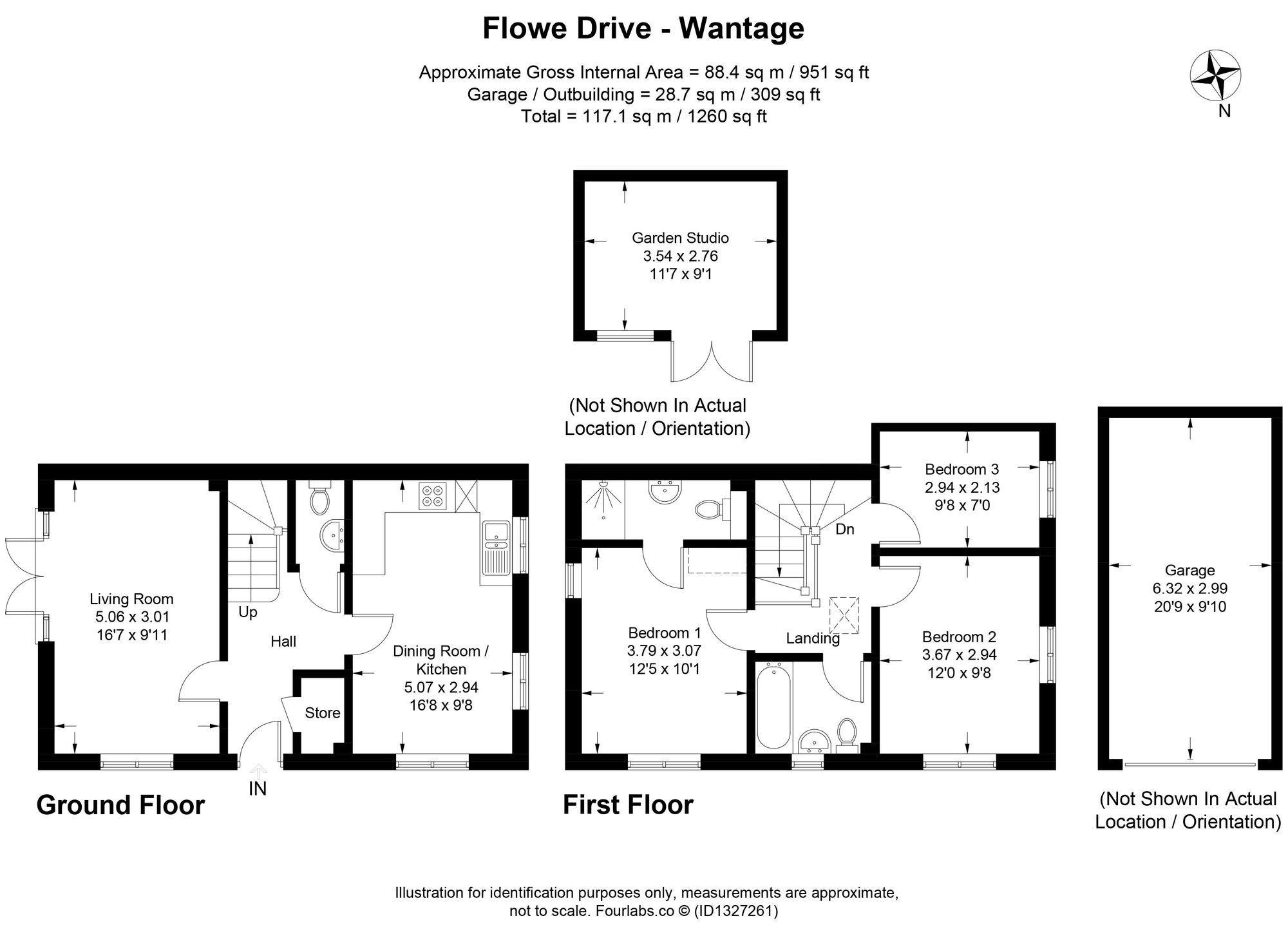 2 Flowe Drive, Wantage floorplan