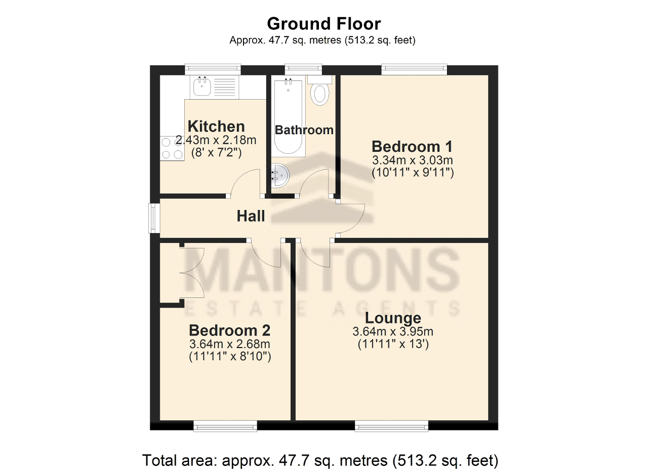 2 Bedrooms Maisonette for sale in Birchen Grove, Luton, Bedfordshire LU2