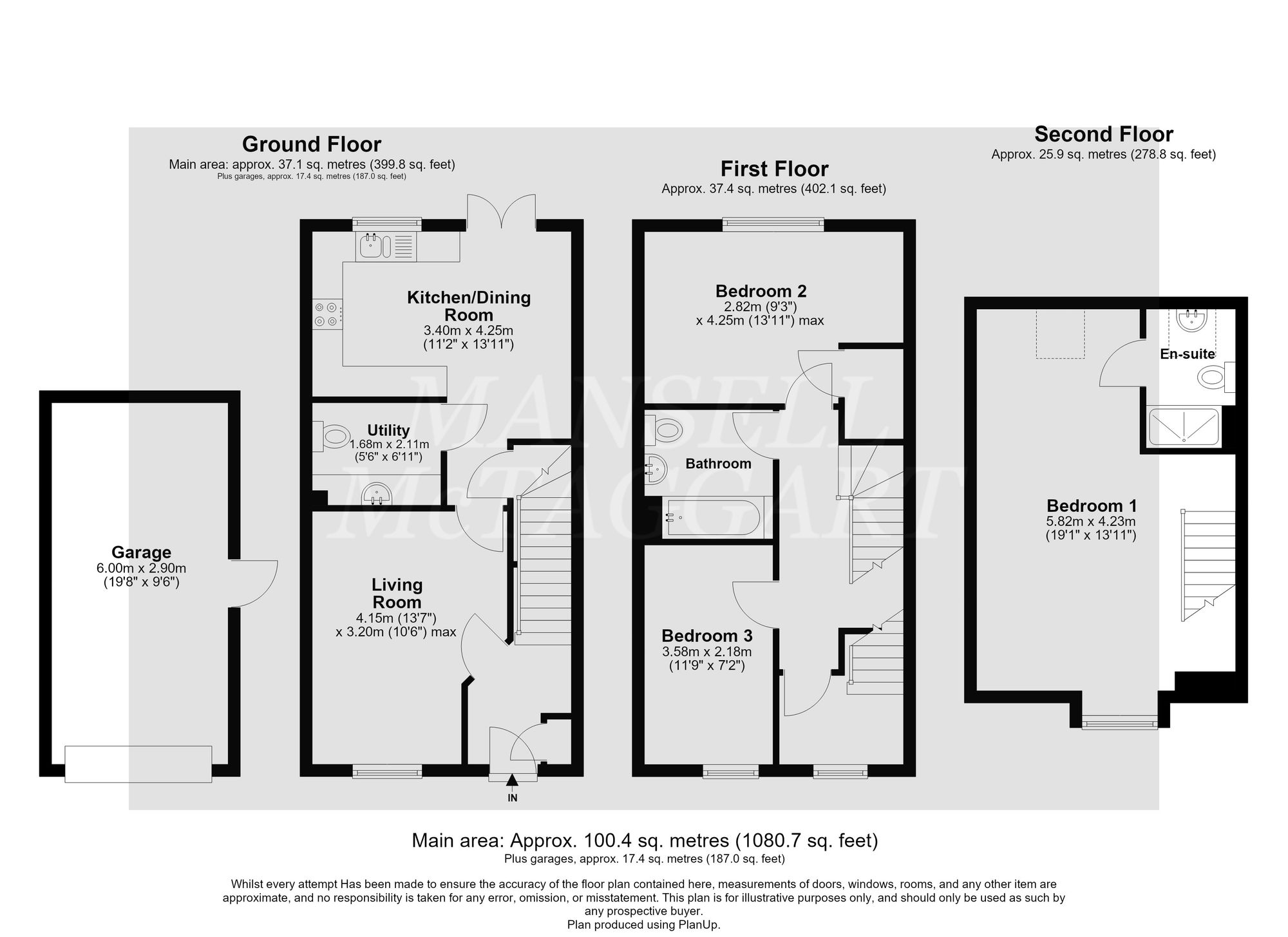 121 Butlers Way, East Grinstead floorplan