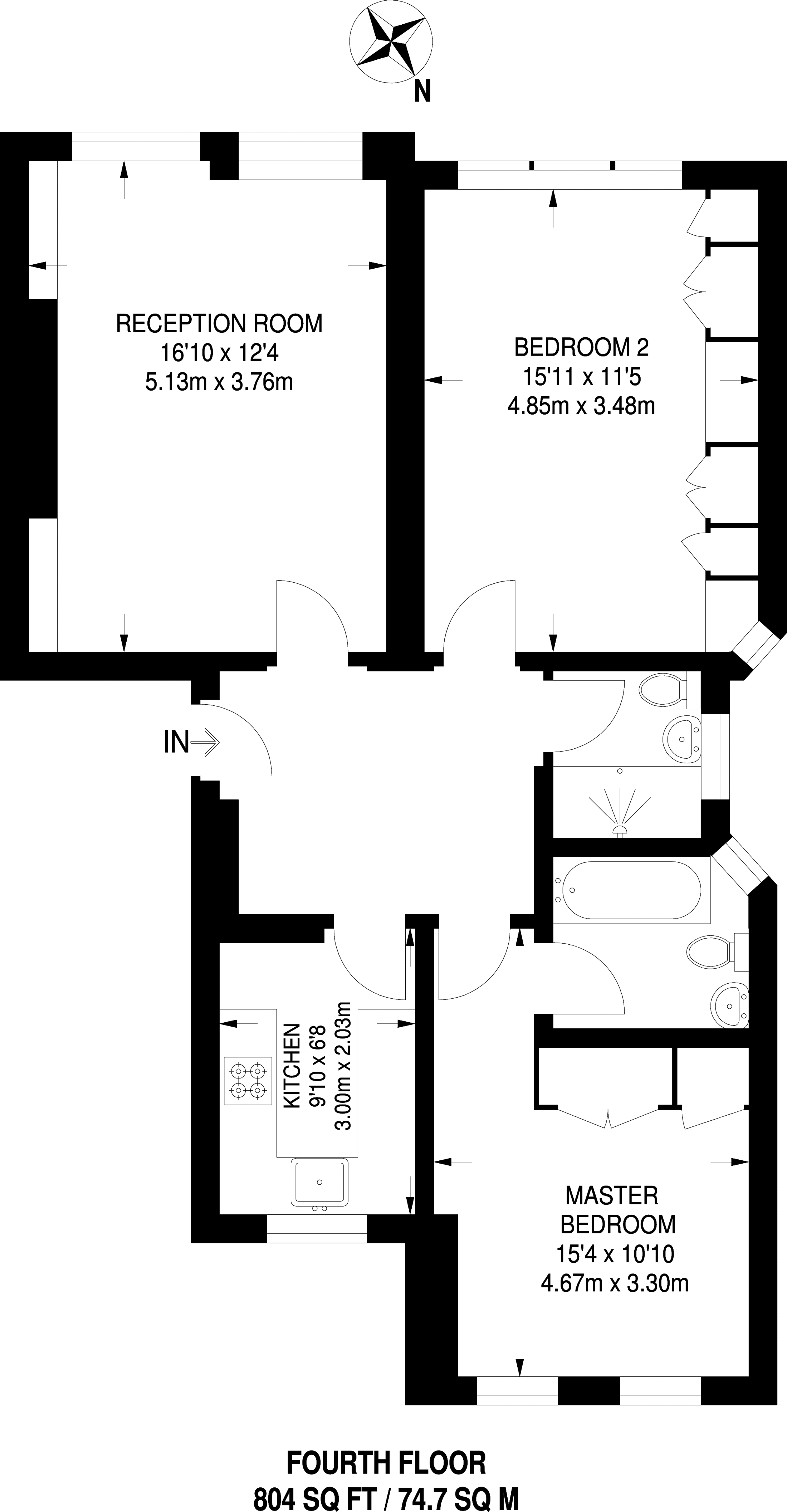 2 Bedrooms Flat to rent in Vauxhall Bridge Road, Westminster SW1V