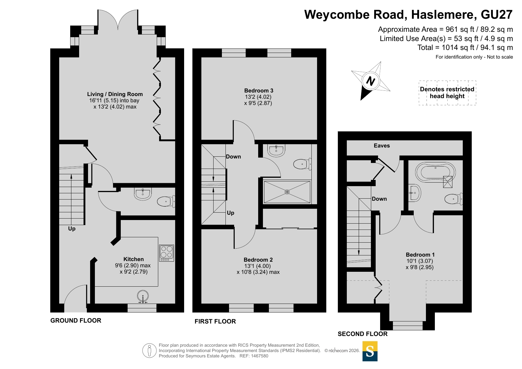 52, Weycombe Road, Surrey floorplan