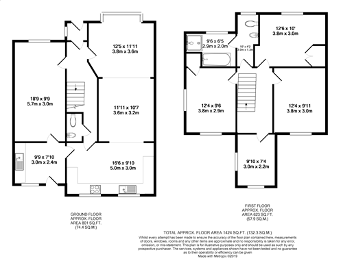 96, Coombe Lane, Bristol floorplan