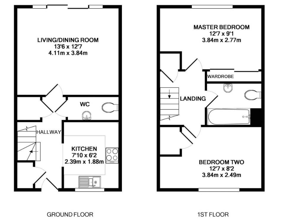 Merlin Way, Park RG12, 2 bedroom terraced house for sale