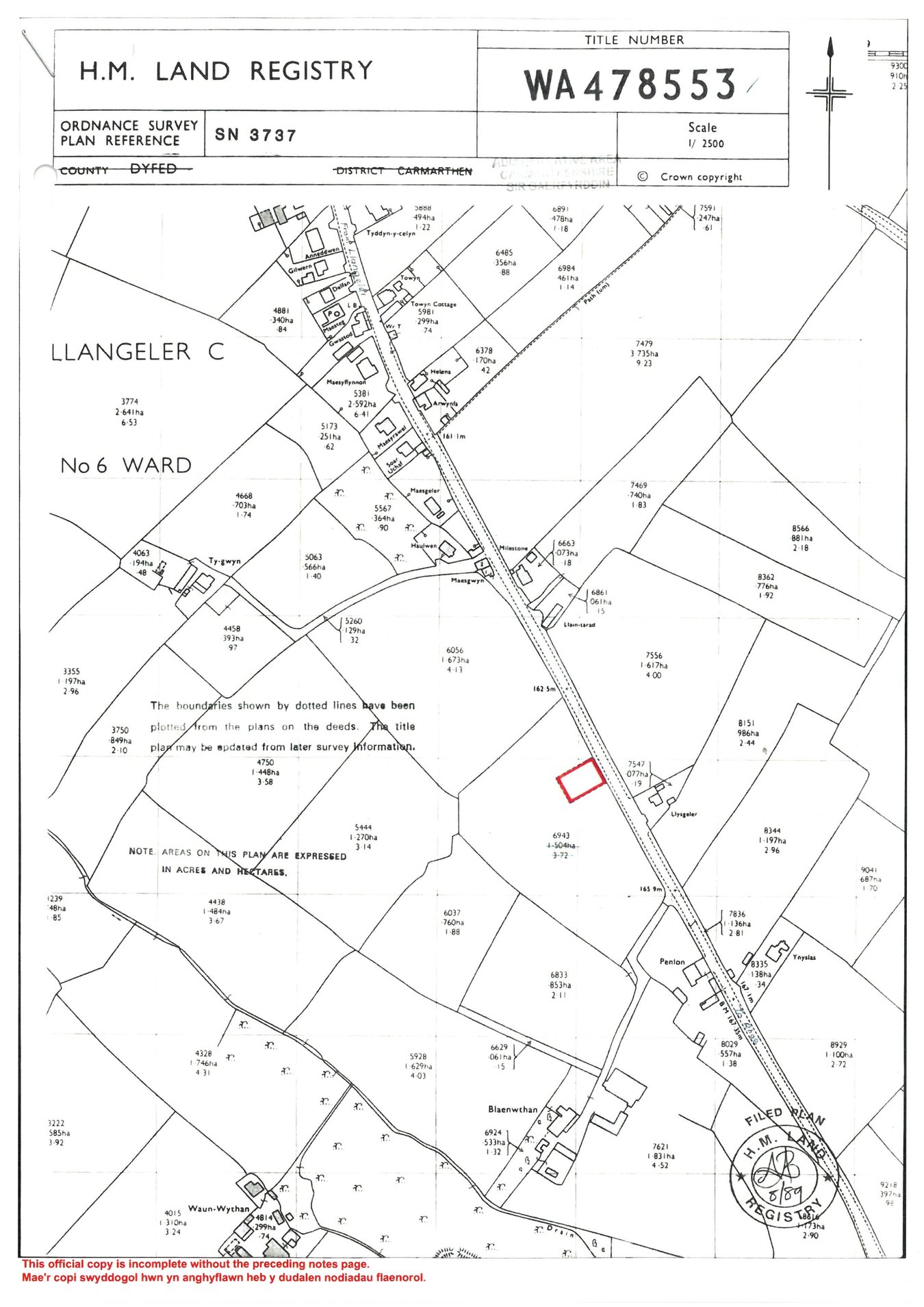 Iorwen, Saron, Llandysul floorplan