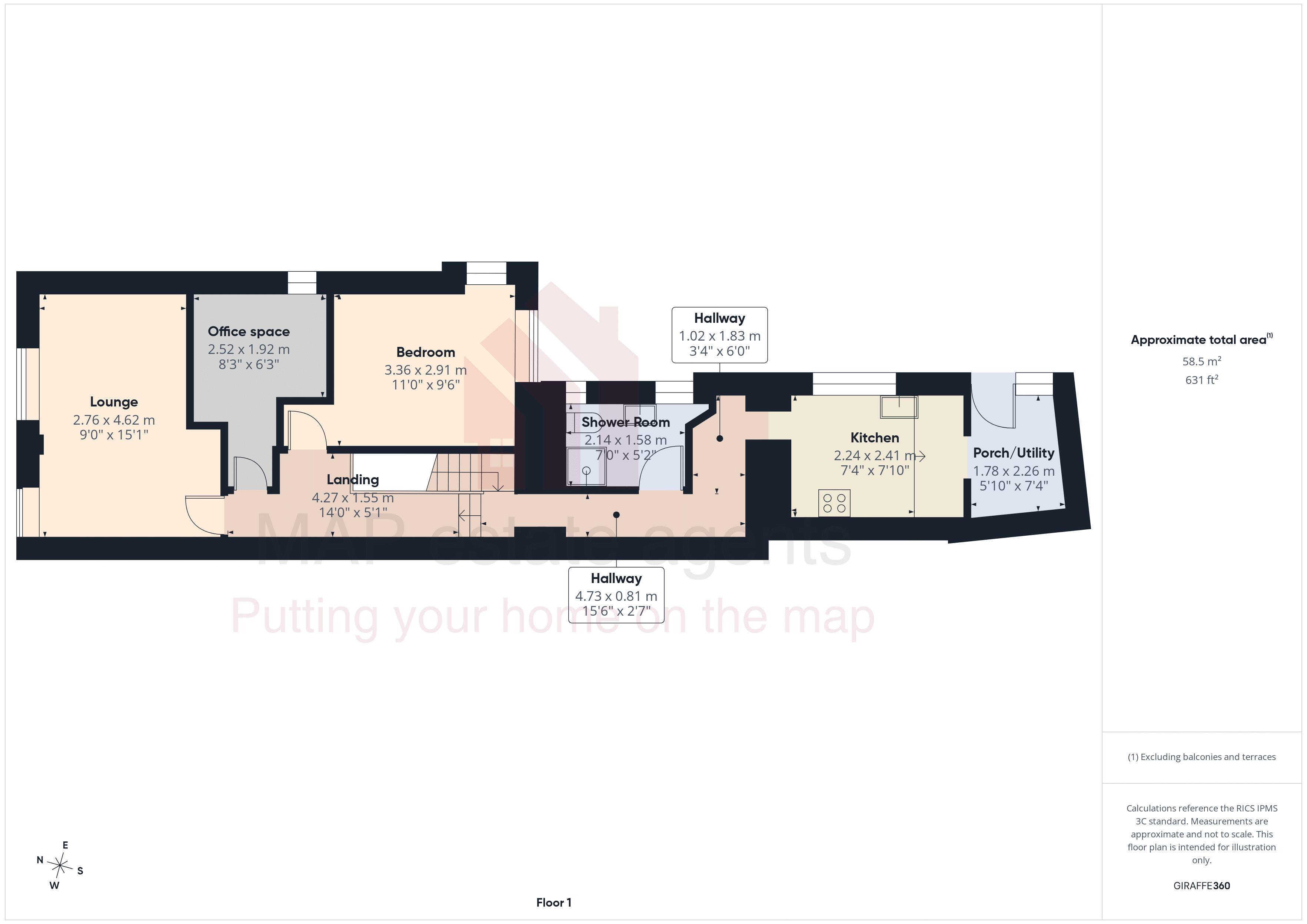 Chatley House, 29, Berkeley Vale, Falmouth floorplan