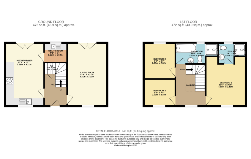 95, Court Meadow, Letterston floorplan