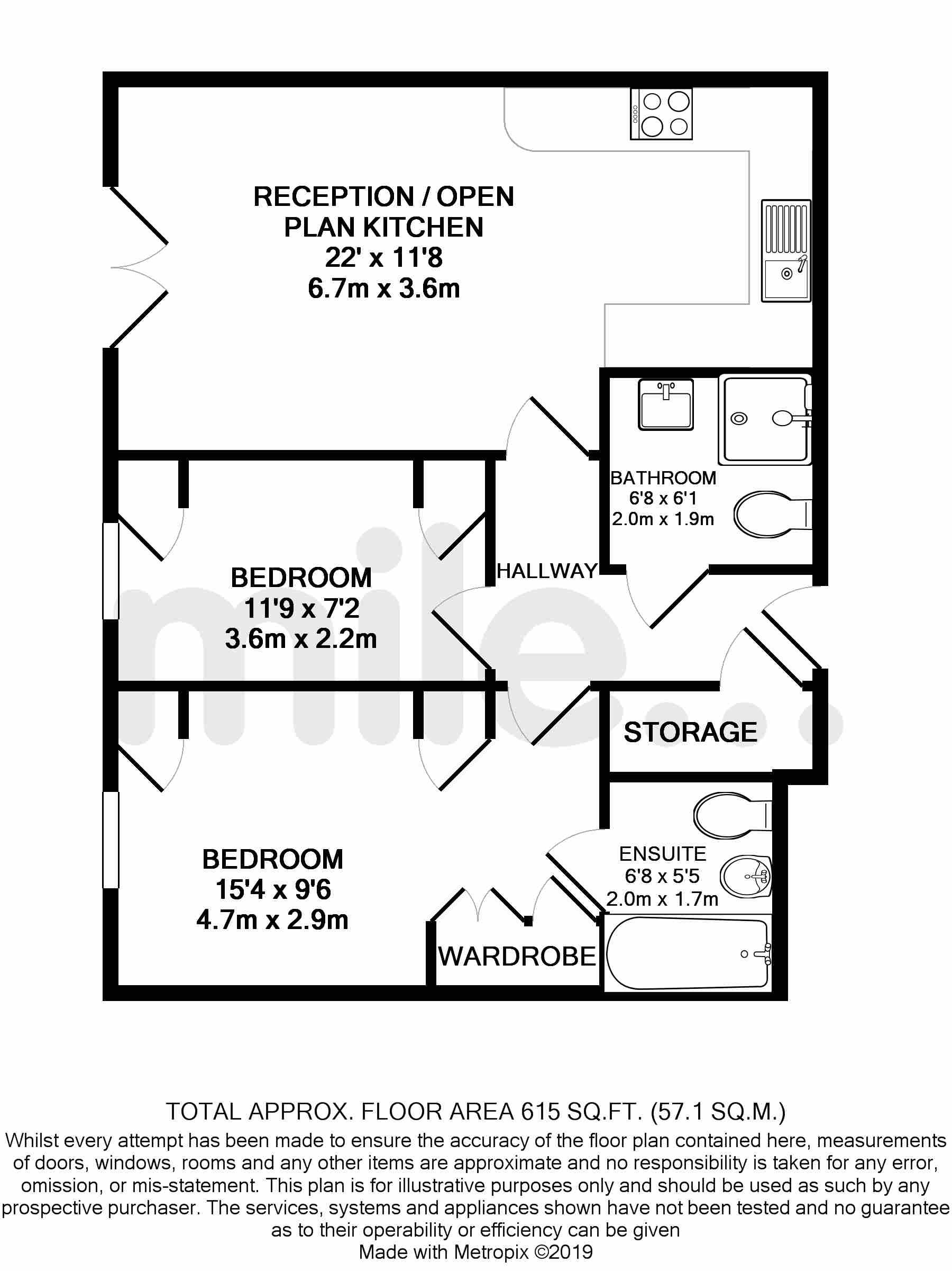 2 Bedrooms Flat to rent in Wilshaw Close, London NW4