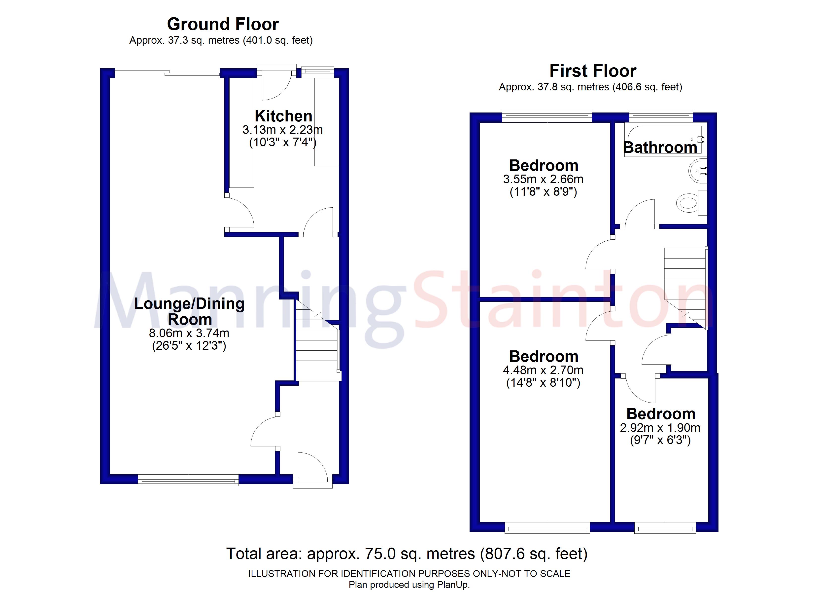 3 Bedrooms Terraced house for sale in Broad Lane Close, Leeds, West Yorkshire LS13