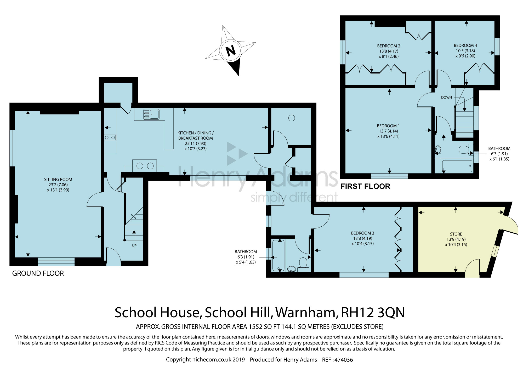 4 Bedrooms Semi-detached house for sale in School Hill, Warnham RH12