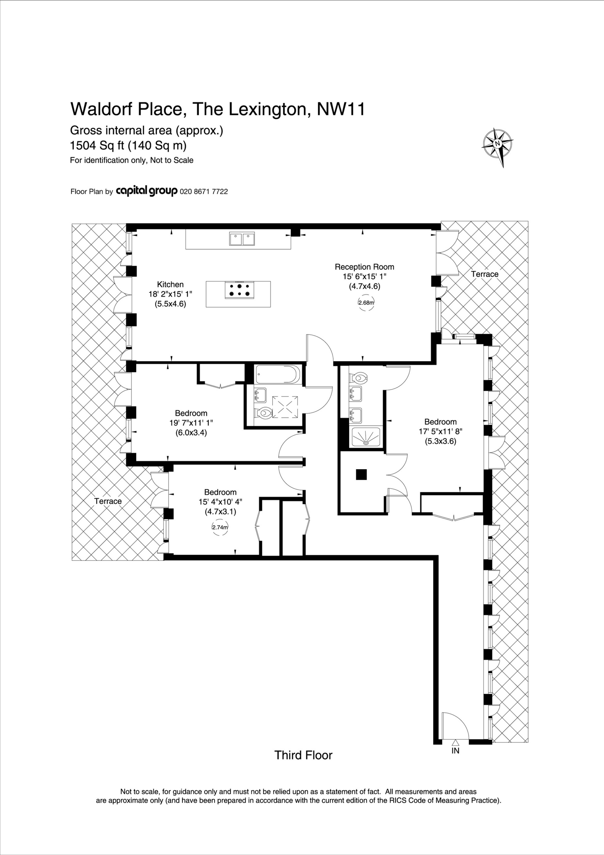 Waldorf Place 3, Fairmount Mews, London floorplan