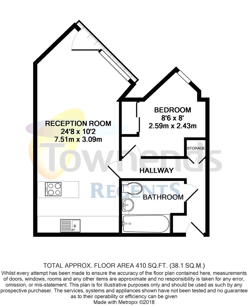 1 Bedrooms Flat to rent in Church Street East, Woking, Surrey GU21