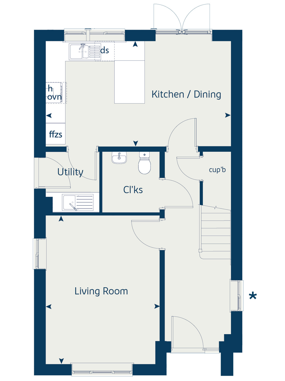 51, Charlock Drive, Corby floorplan