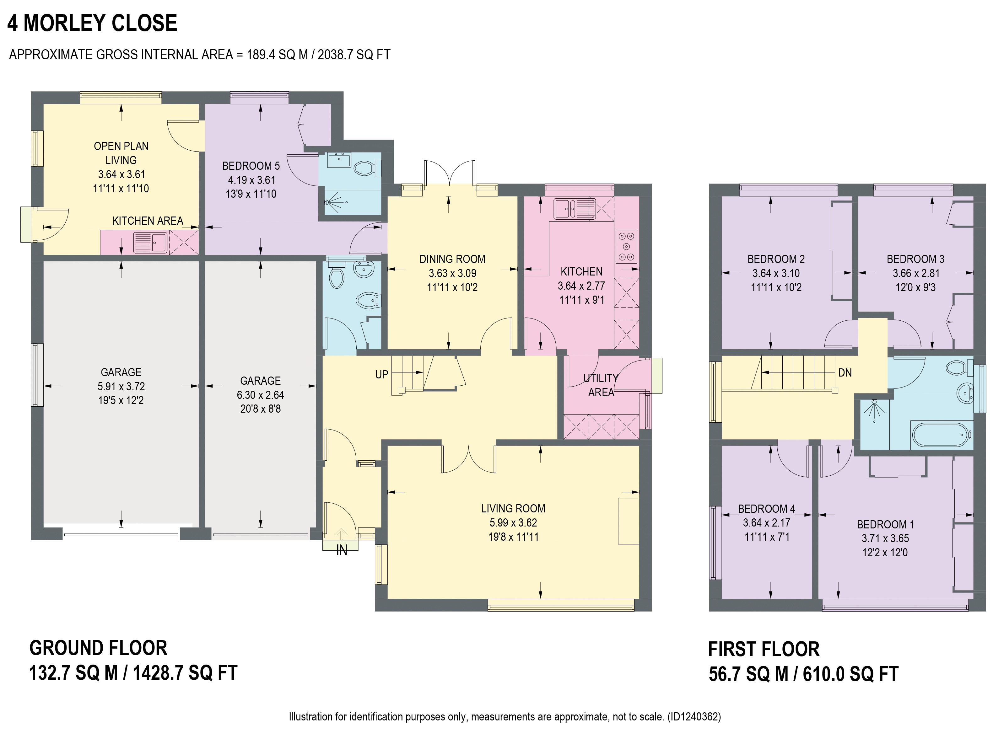 4, Morley Close, Dronfield floorplan