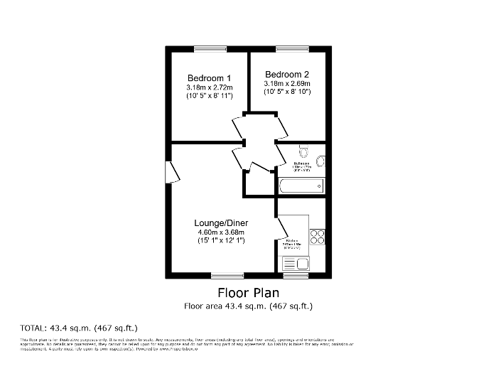 21, Butlers Court, High Wycombe floorplan