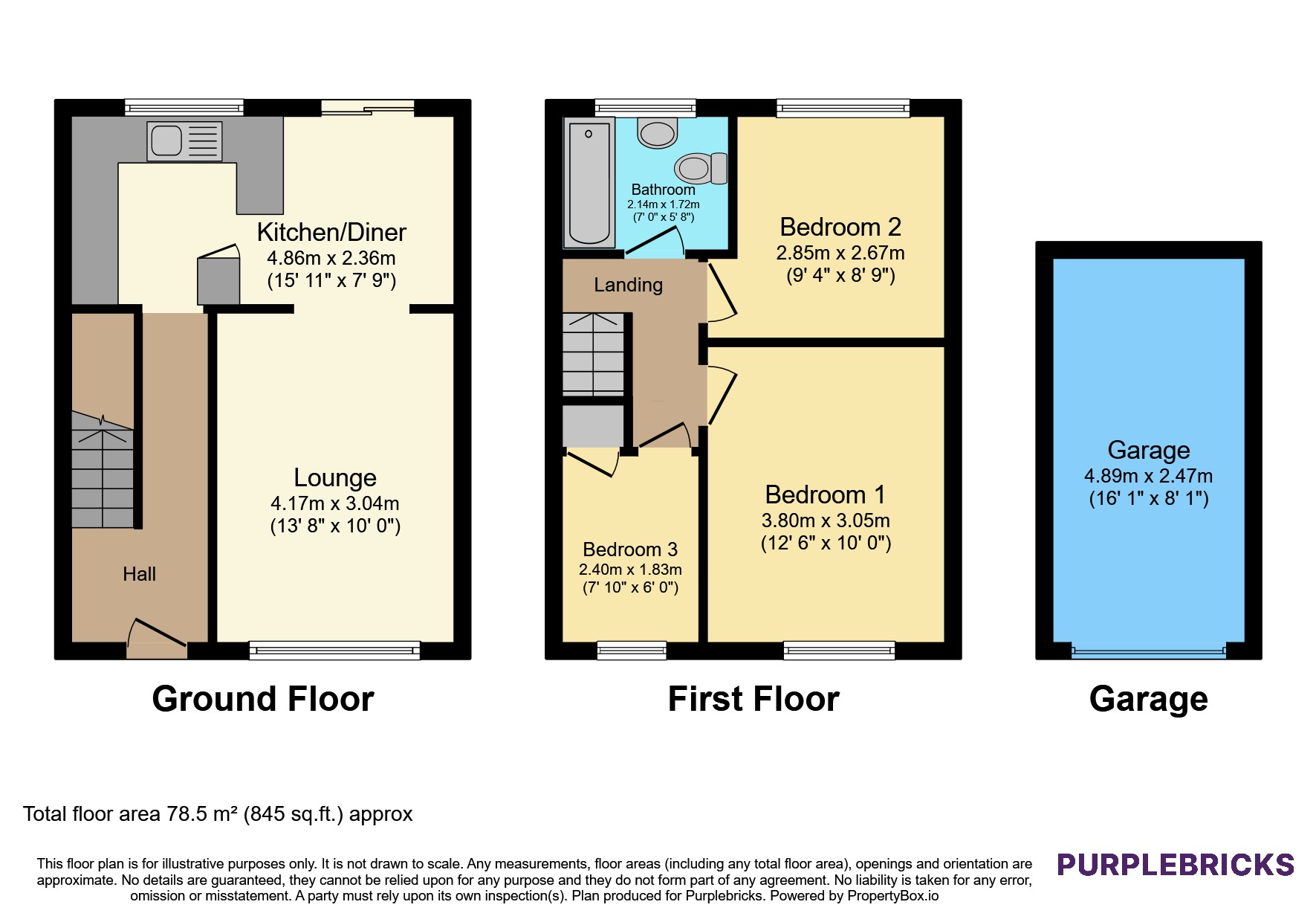 399, Stourbridge Road, Kidderminster floorplan
