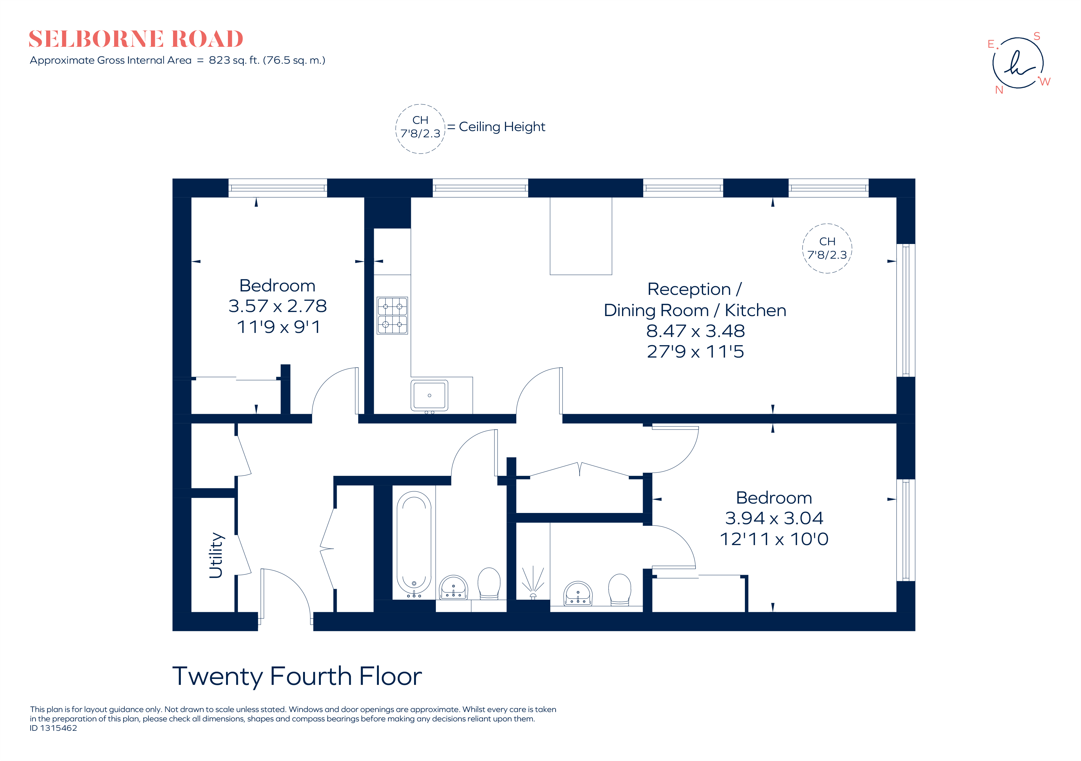11 Selborne Road, London floorplan