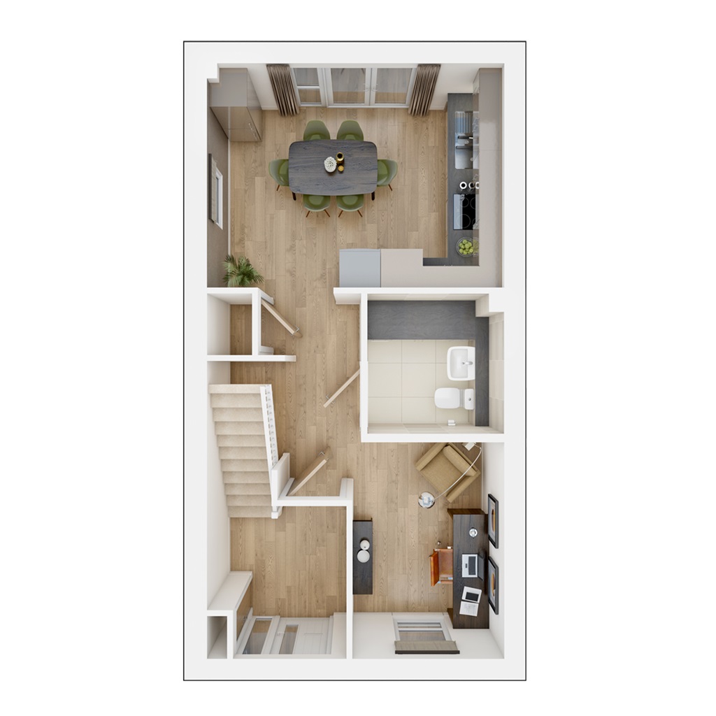 The Altbury - Plot 192, Auster Place At Brightwell Lakes, Auster Way, Martlesham floorplan