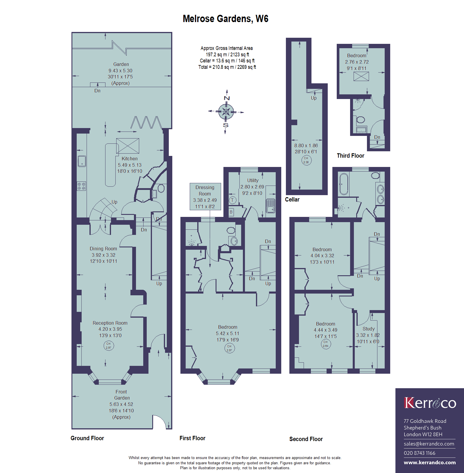 16, Melrose Gardens, Brook Green W6 floorplan