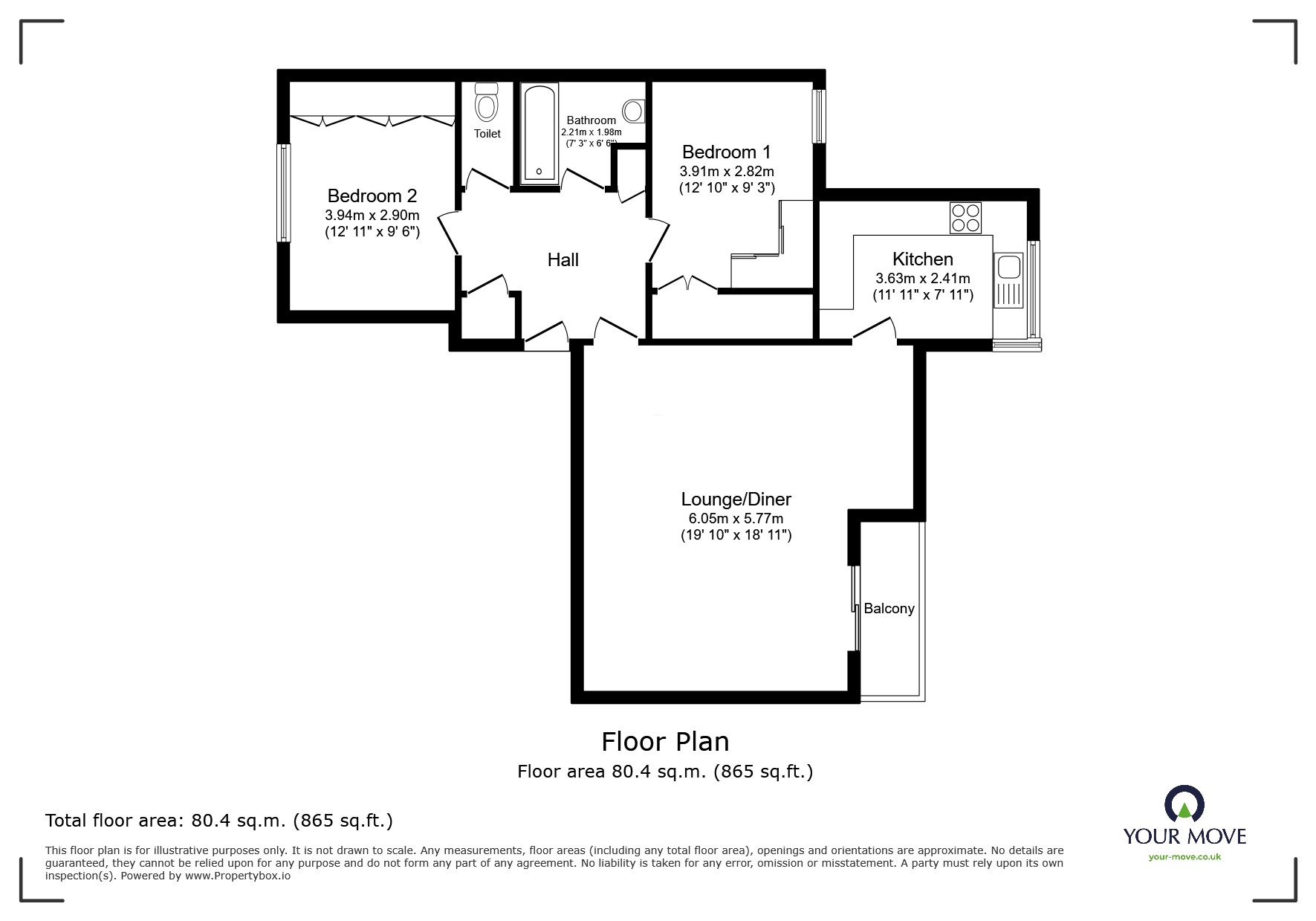 Flat 10, Victoria Gardens, 36, Victoria Park Road, Leicestershire floorplan