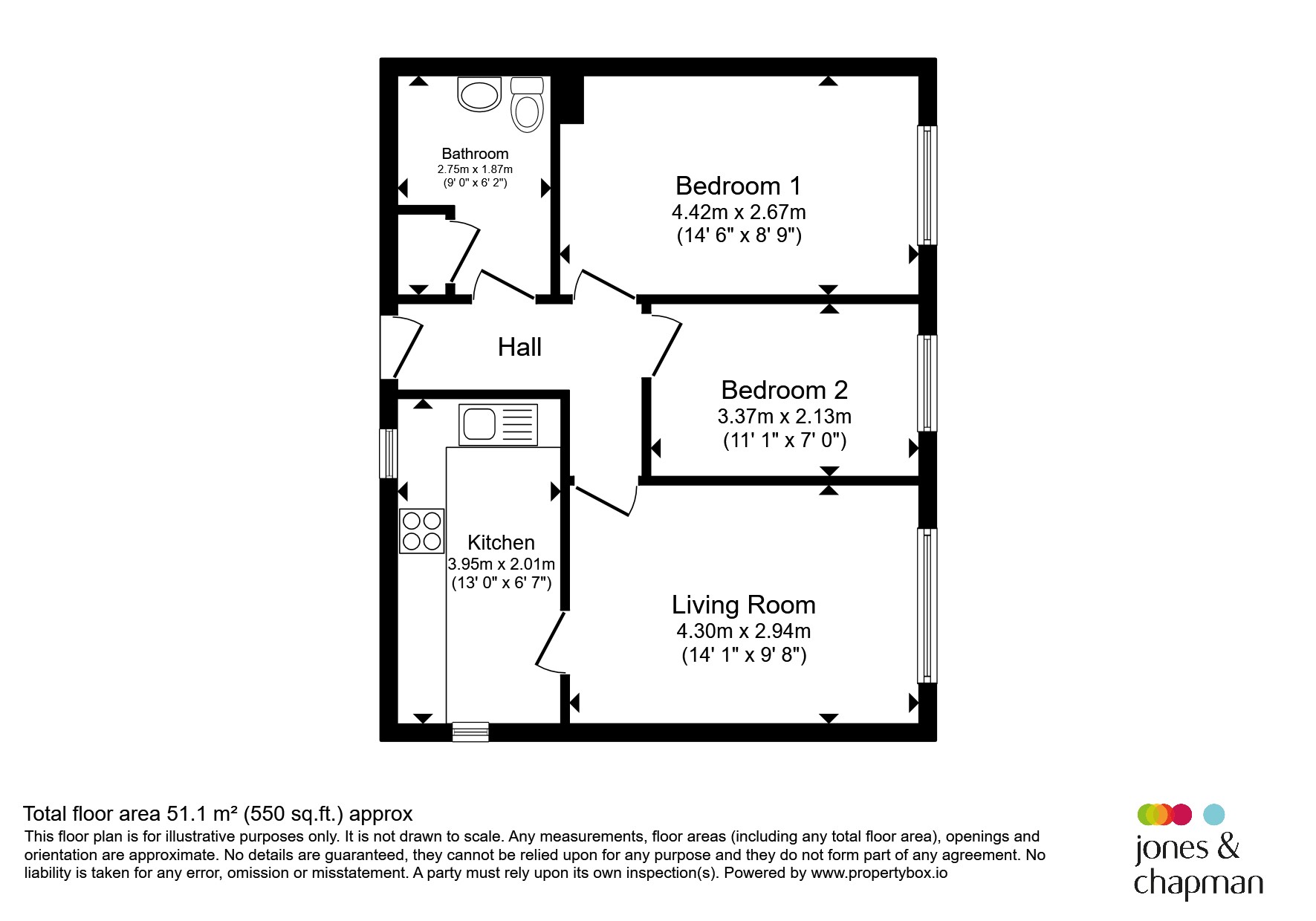 Flat 1, Penkett Gardens, 35, Penkett Road, WALLASEY floorplan