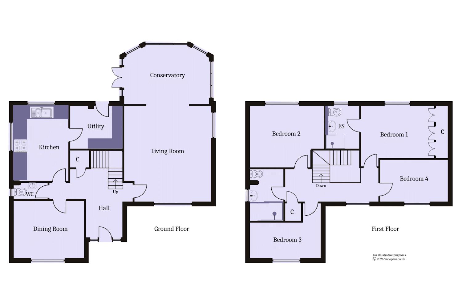 2, Shearwater Close, Penarth floorplan