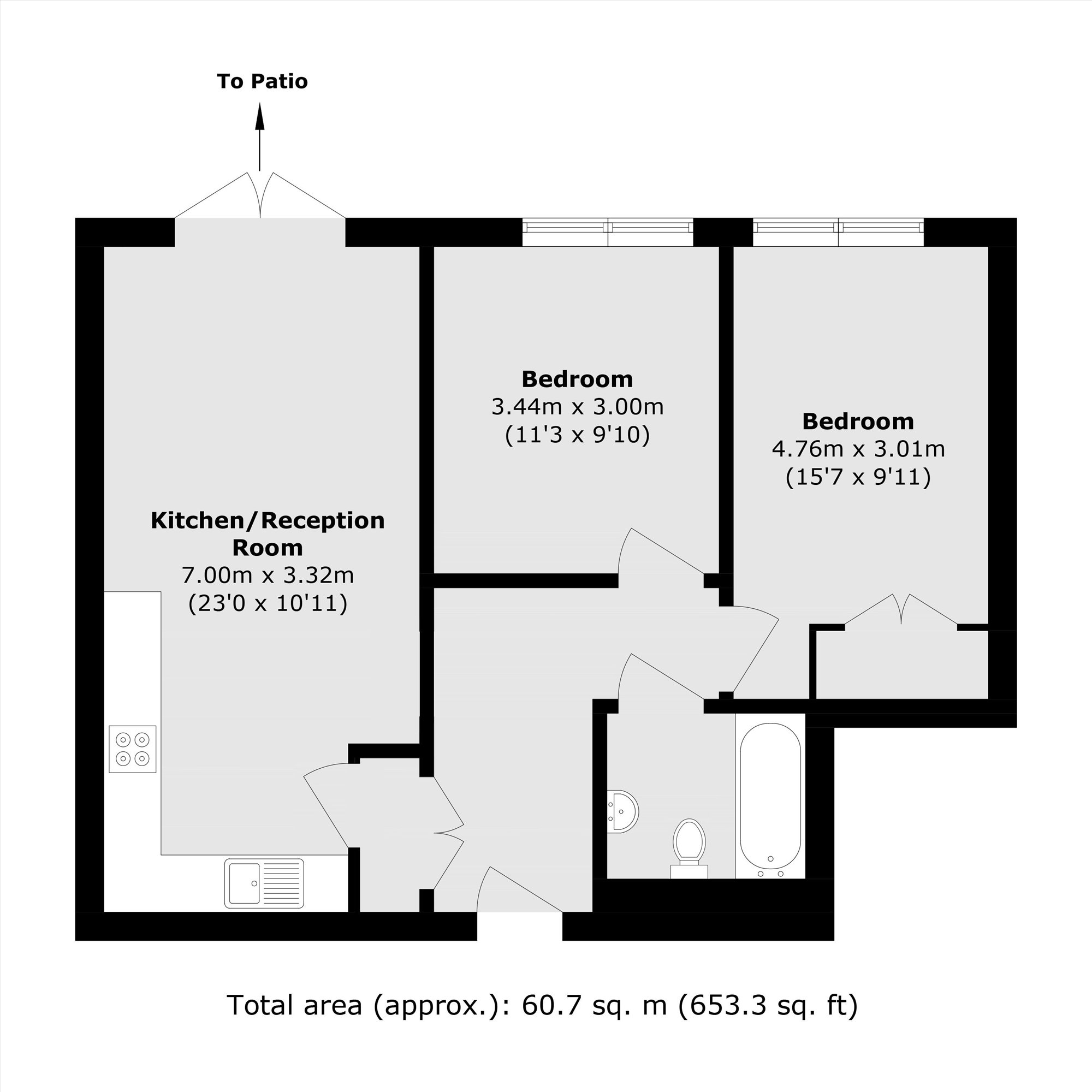 55, Garden Road, Richmond floorplan