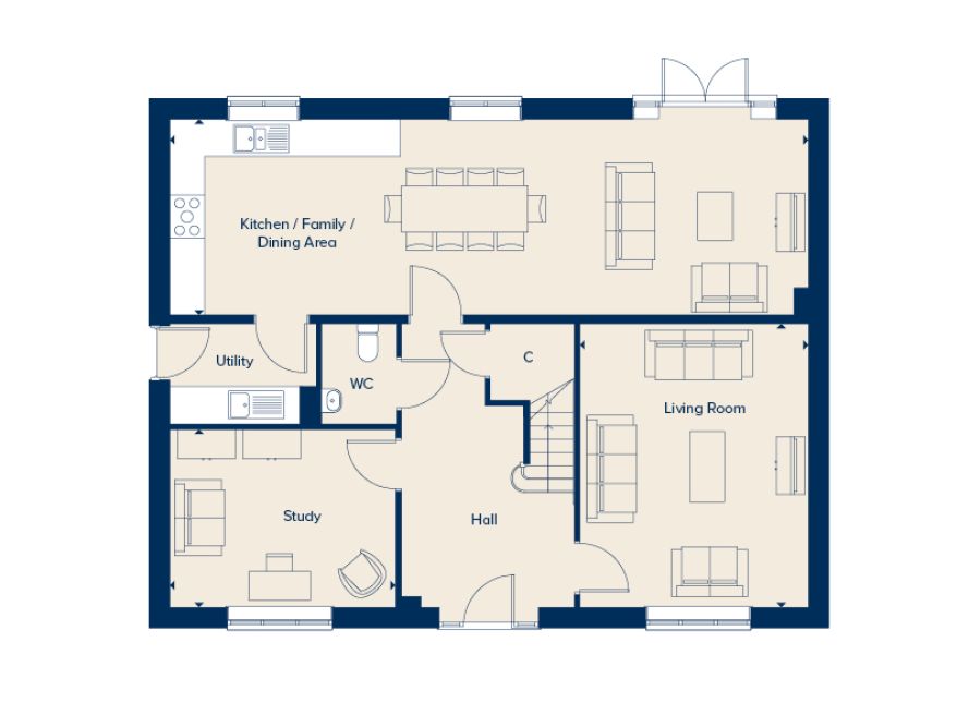 28, Land West Of Station Road, Hailsham floorplan