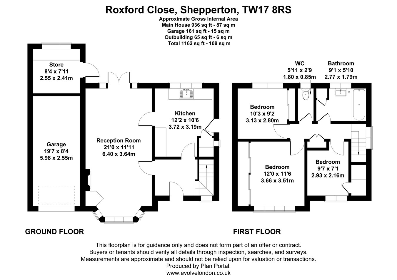 13, Roxford Close, Shepperton floorplan
