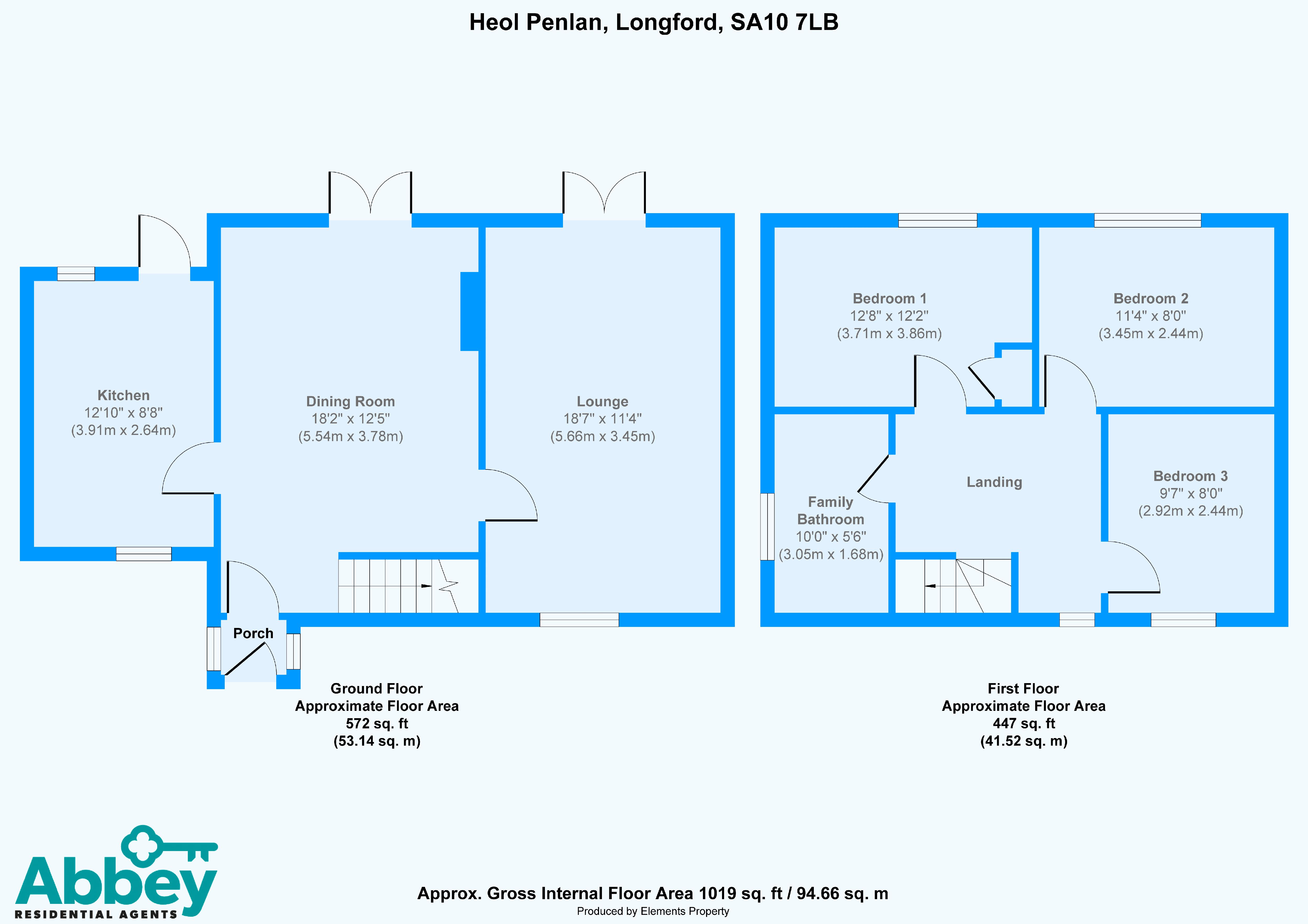 Heol Penlan, Neath floorplan