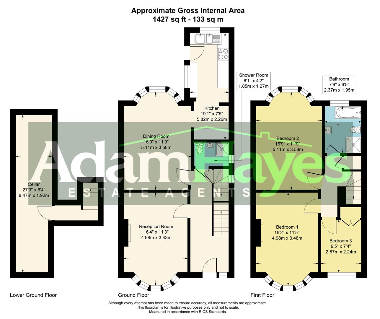 22, Leicester Road, London floorplan