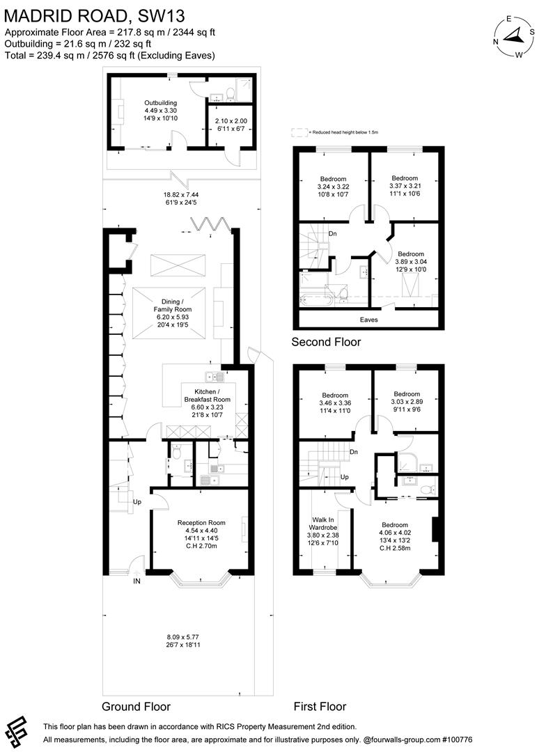 50, Madrid Road, London floorplan