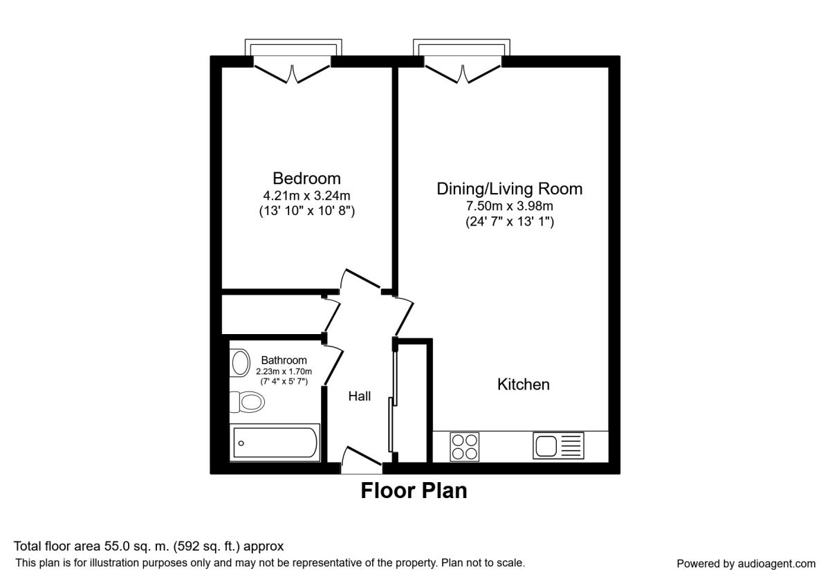 1 Bedrooms Flat to rent in Piccadilly Place, Manchester M1