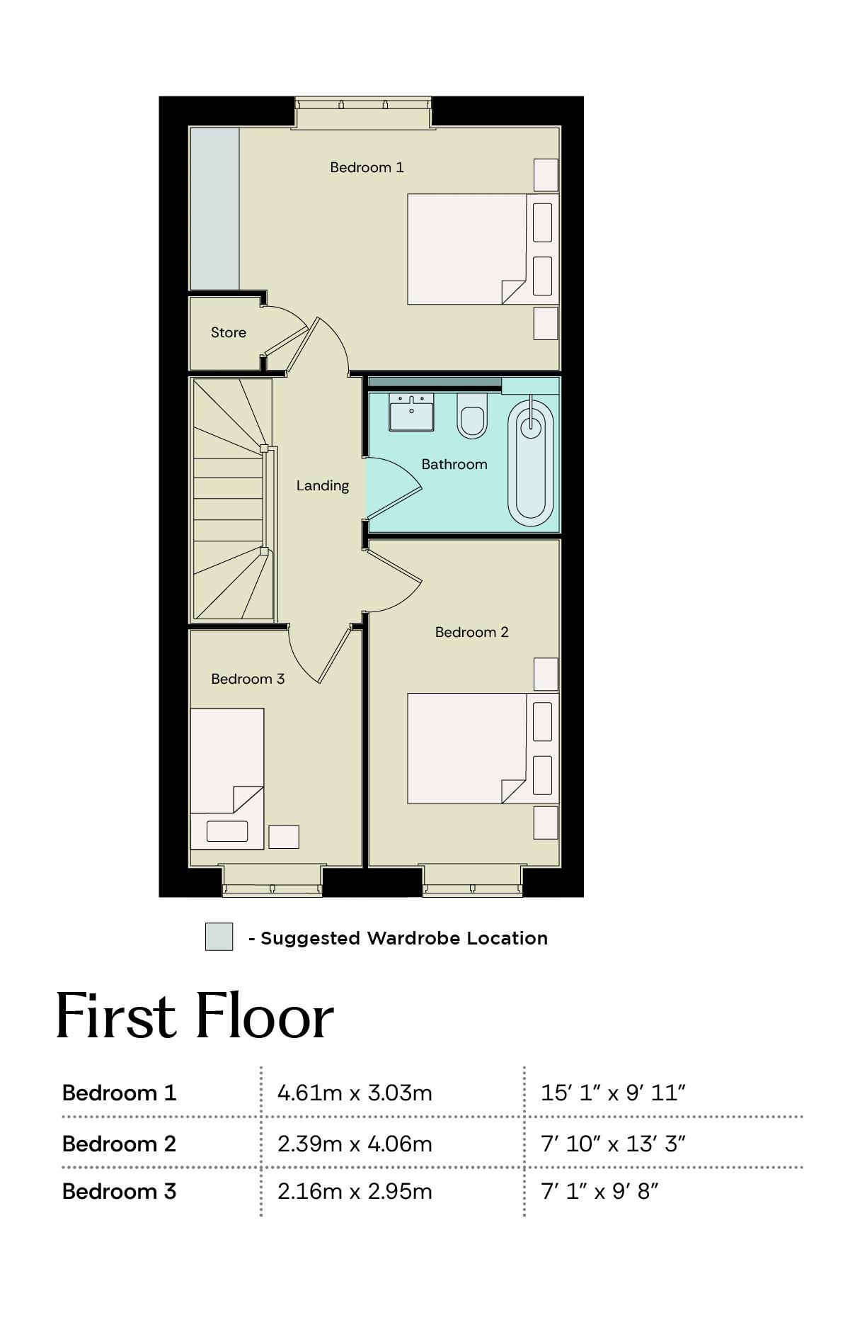 Plot 174 – The Rosedale, Prebend Lane, Lincoln floorplan